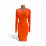 product_image_name-Generic-Beautiful classy body con half slit long sleeve dress for women -1