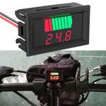 Generic 12-72V Battery Capacity Indicator, Digital Battery Level Meter with Red Display - image 2