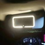 Generic Car Sun Visor Makeup Mirror LED Touch Screen Adjustable Brightness Switchable Auto Interior Makeup Mirror Charging Vanity Mirror - image 4
