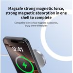 product_image_name-TECNO-Camon 50 Pro 4G High Quality MAGSAFE, Wireless Charging luxury leather Case With Kick-Stand - Black -2