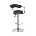 White Label Height Adjustable Bar/Pub Chair - Black