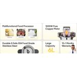 product_image_name-Synix-6L Automatic Swallow Maker Fufu pounding blender 1200W - Silver/ Black-4