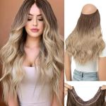 product_image_name-Fashion-Women's Clip-In U-Shaped Curly Wig - Long Wavy Perm Style (22 Inch)-5