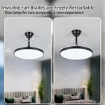 product_image_name-SUMMER WIND-Luxury LED Ceiling Fan light + Remote Control Set - 36W - Black-3