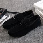 product_image_name-Fashion- Men's Black Driving Loafers Low Top Casual Shoes Black-5