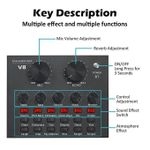 Generic V8 Live Streaming Mic Kit – Bluetooth Noise Reduction Voice Changer - image 5