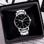 product_image_name-Fashion-Men Quartz Waist Watch Stainless Steel Watch Silver-1
