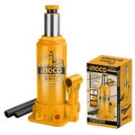 Ingco HBJ602 Hydraulic Bottle Jack - Yellow