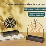 product_image_name-Generic-1pc Mosquito Coil Stand, Metal Material, Suitable for Hanging Mosquito Coils or Sandalwood Incense, Applicable to Decorating Living Rooms/Bedrooms and for Outdoor Camping-2