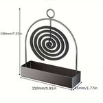 product_image_name-Generic-1pc Mosquito Coil Stand, Metal Material, Suitable for Hanging Mosquito Coils or Sandalwood Incense, Applicable to Decorating Living Rooms/Bedrooms and for Outdoor Camping-8