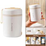 product_image_name-Generic-600 ML USB Electric Heating Lunch Box – Portable Stainless Steel Food & Drink Warmer, 5V / 12V / 24V-2