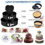 Generic 567-Piece Cake Decorating Kit with 3 Springform Pans, Turntable, Decorating Tools, Baking Supply Set for Beginners and Cake Enthusiasts - image 4