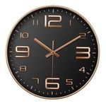product_image_name-Generic-12" (30 cm) Rose Gold Digital Wall Clock with Black Base-1