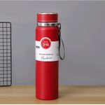 product_image_name-VACUUM FLASK-Portable 316 Stainless Steel Insulated Water Bottle Cup With Tea Strainer and Hand Strap, Flasks for Office Gym Travel - RED-1