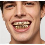Generic 14K Gold Plated Hip Hop Teeth Grillz Top & Bottom Grill - image 6