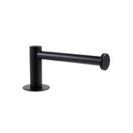Generic No-Drill Wall-Mounted Toilet Paper & Kitchen Roll Holder with Hook - Black - image 2