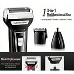 product_image_name-TOUPHY-Electric 3-in-1 Shaver, Beard Trimmer, Nose Hair Trimmer for Men,  Nose Hair Trimmer with Hair Clipper，Cordless Rechargeable with Pop Up Trimmer, Lightweight Handheld Design-2