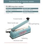 product_image_name-White Label-Impulse Sealing Machine, Plastic Rubber Sealer- FS-200/200mm-8