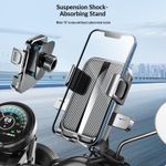 product_image_name-Generic-2 In 1 Motorcycle Phone Mount with Vibration Dampener & High-Speed Secure Lock, Anti-Theft Handlebar Cellphone Holder for Motorcycle Bike Bicycle Scooter ATV, for 4-7'' Smartphone-2
