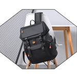 product_image_name-Generic-Stylish Large Capacity Travel Bag Laptop Backpack Shoulder Bag - Black-7
