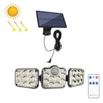 Generic Solar 3-Head Rotatable Wall Light Garden Light