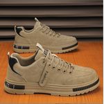 product_image_name-Fashion-Men's Sneakers Low Top Shoes Lace Up - Beige-1