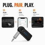 Generic Bluetooth AUX Receiver 3.5mm, Wireless Car Audio Adapter with Hands-Free Calling, Music Streaming & Built-in Microphone - image 3