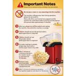product_image_name-Generic-Electric Hot Air Popcorn Popper - Mini Homemade Corn Popper with Lid, Healthy Oil-Free Popcorn Maker for Family & Parties-3