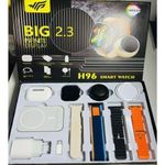 product_image_name-Generic-H96 Smart Watch 2.3" AMOLED Multi-Strap Bundle -  Multicolour-2