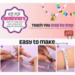 Generic 5200Pcs Clay Beads Bracelet Making Kit, Flat Heishi Beads for Bracelet Arts - image 6