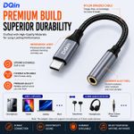 Generic Type-C to 3.5mm Headphone Jack Converter + Anti-Dust Plug Set for Type-c Phones - image 2