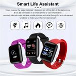 Generic Color Screen Sport Message Reminder Smart Watch - Black - ... - image 2