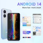 product_image_name-redbeat-D5 Smartphone, 6.52-inch HD Display, 6GB RAM+128G ROM, Octa-Core 1.6GHz, Blue-3