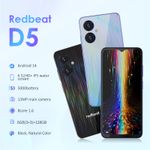 product_image_name-redbeat-D5 Smartphone, 6.52-inch HD Display, 6GB RAM+128G ROM, Octa-Core 1.6GHz, Blue-7