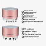 Generic Wireless Cylindrical Bluetooth Portable Speaker - Silver - image 4
