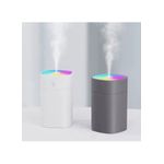 Generic 400ml H2O Ultrasonic Humidifier with Aroma Diffuser, Steam Mist Machine, Color-Changing LED Light & Compact Home Car Use - Grey - image 6
