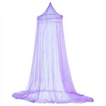 Generic Mosquito Nets Without Stands 5x6.6 Purple Ultimate Protection Double Bed - image 3