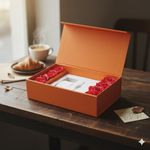 product_image_name-Generic-Luxury Orange Gift Box with Red Roses – "To the lover one" – Elegant Watch & Jewelry Organizer-4