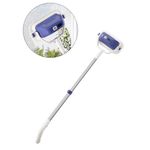 White Label Multifunctional Window Cleaner - Telescopic Double-Sided Glass Cleaning Tool with Adjustable Handle, 360° Rotation, & Detachable Microfiber Pad