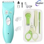 product_image_name-TOUPHY-Rechargeable Hair Clipper for Baby, Electric Silent Trimmer Gift with a Baby Nail Kit-1