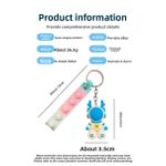 Generic 4 hooks + 4 key rings, astronaut key rings small hanging decorations - image 3