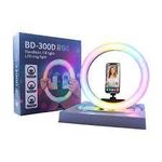 product_image_name-Generic-BD-300D RGB LED Ring Light with Phone Holder – Handheld Fill Light for Vlogging & Photography-1