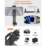 Generic LED Ring Light with Tripod & Phone Holder - Black - image 4