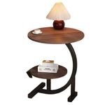 Generic Modern C-Shape Coffee Table- Brown/Black - image 2