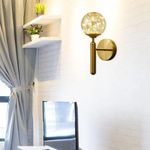 product_image_name-Generic-Luxury Gypsophila Wall Lamp with Exclamation Point Crystal Chandelier - Warm Light - Gold-5