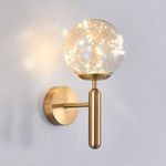 product_image_name-Generic-Luxury Gypsophila Wall Lamp with Exclamation Point Crystal Chandelier - Warm Light - Gold-6
