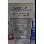 Premium Suction Cup Telescopic Bathroom & Kitchen Organizer Shelf