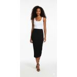 product_image_name-Generic-Black Ribbed Knit Midi Skirt-2