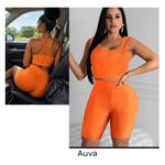 Sheinside Orange 2 pieces set (S) - image 3