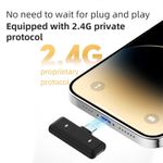 Basix Wireless Lapel Microphone Lavalier Tie Dual Mic Condenser Double TYPE-C Android Phones IPhone  IOS Adapter - image 6